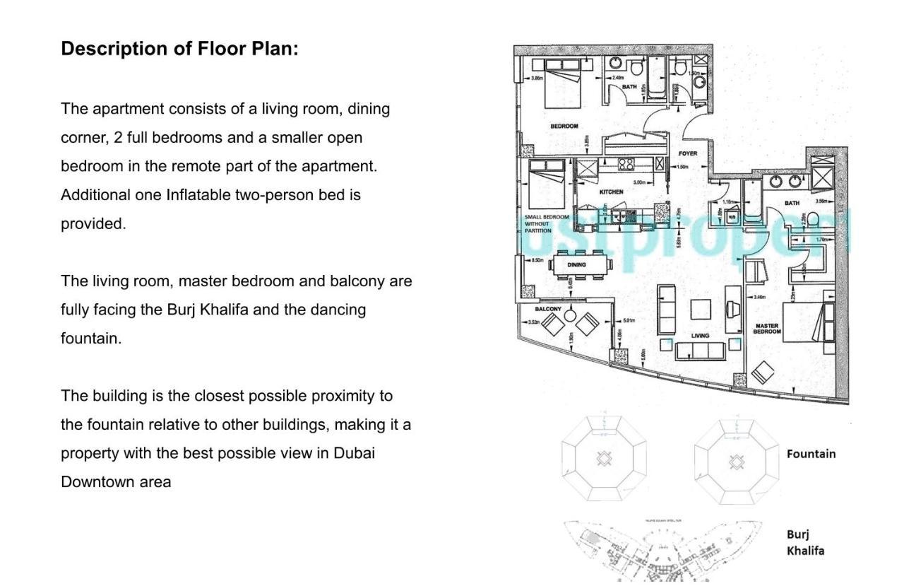 Elite Royal Apartment - Full Burj Khalifa & Fountain View - 2 Bedrooms And 1 Open Bedroom Without Partition Dubaj Exteriér fotografie